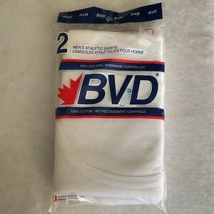 Men's White vintage Athletic Shirts - 2 Pack